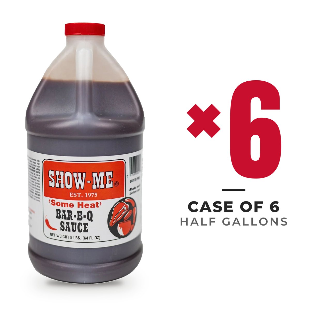 Case of 6 'Some Heat' 1/2 Gallons — wholesale case pack